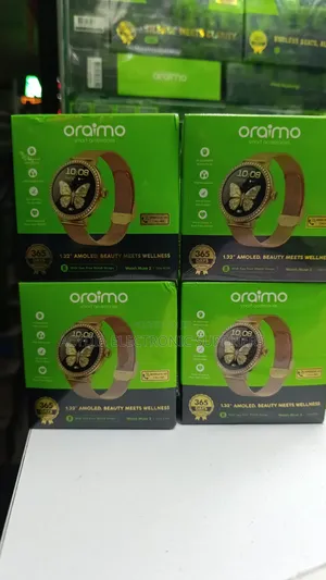 Oraimo Watch Muse 2 1.32" Amoled Display Smart Watch, Metallic Straps