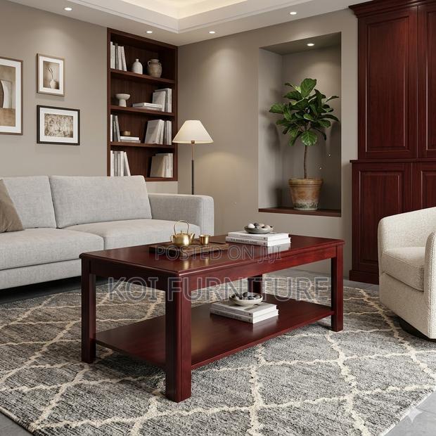 Coffee Table; Mahogany Executive Louisene Coffee Table - thumbnail 3