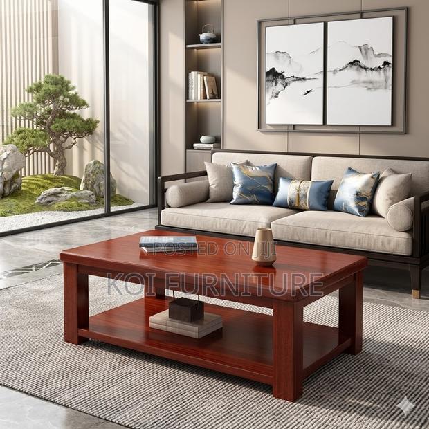 Coffee Table; Mahogany Executive Louisene Coffee Table - thumbnail 5