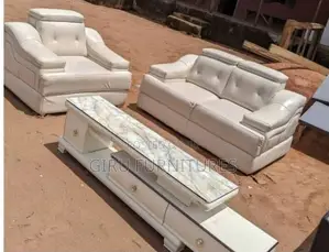 Luxurious White Sofa Set