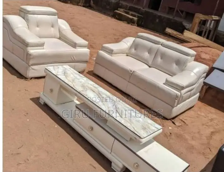 Luxurious White Sofa Set