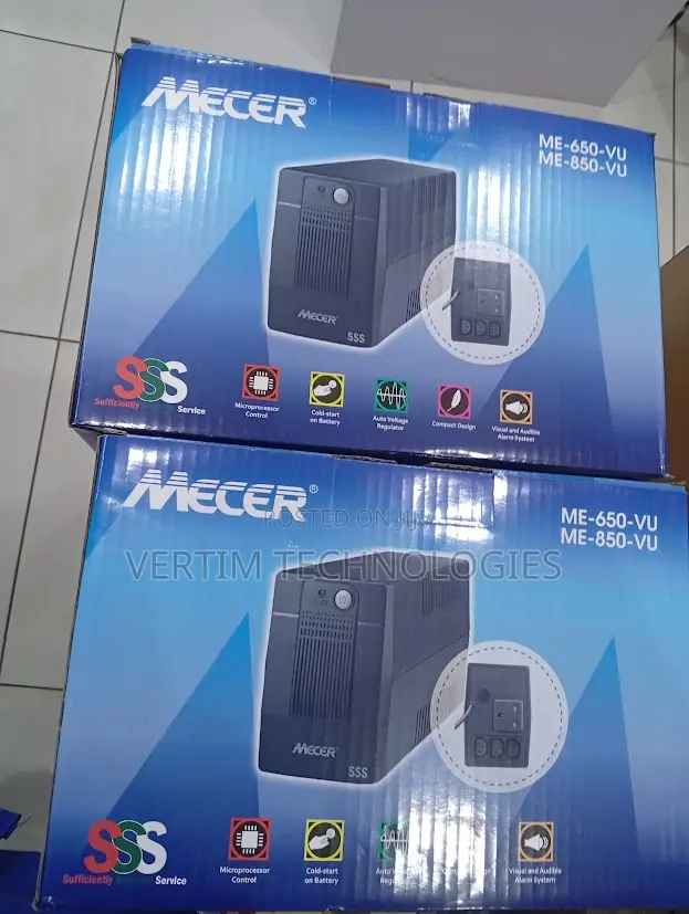 Mecer 650va/360w Ups Battery Backup System With Voltage Regulation