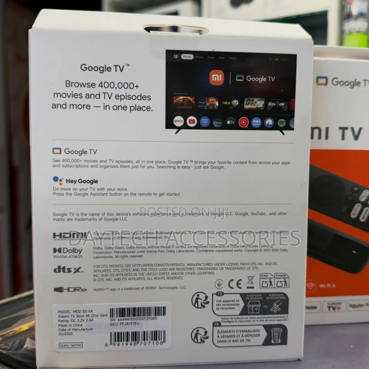 Mi Tv Stick (2nd Gen) With Google Tv – Uhd 60fps Hdr10+ - Black