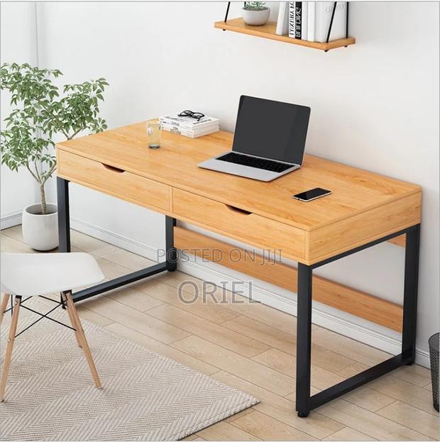 Office Desk : Office Study Desk With 2-Storage Drawers - thumbnail 3