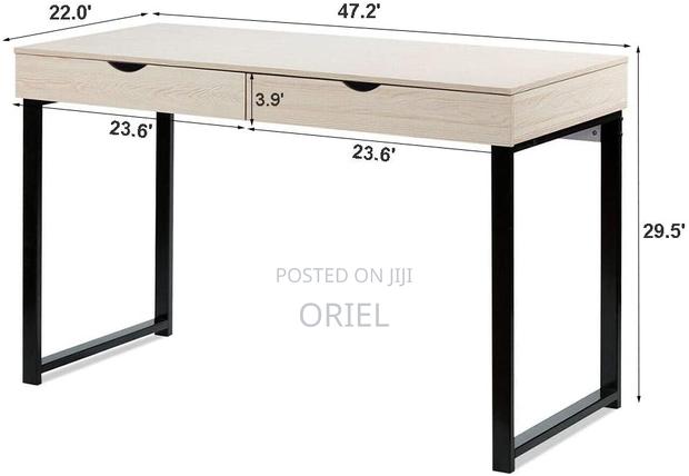 Office Desk : Office Study Desk With 2-Storage Drawers - thumbnail 4