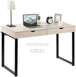 Office Desk : Office Study Desk With 2-Storage Drawers