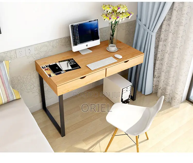 Office Desk : Office Study Desk With 2-Storage Drawers