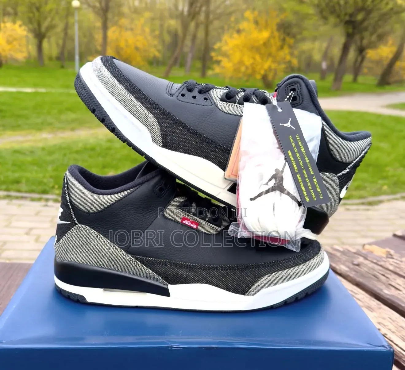 Nike Air Jordan 3 Levi’S “ Black Denim Sneakers