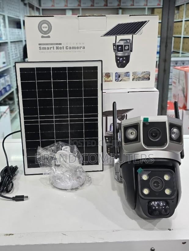 Wireless Standalone Solar Dual Lens Wifi Solar Camera V380 App Control