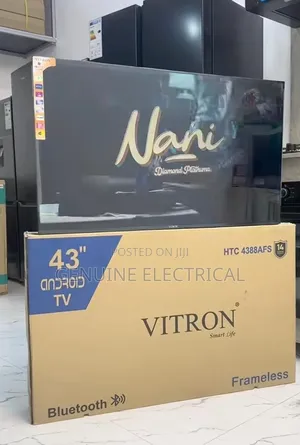 Brand New Vitron 43" Inch Frameless Smart Android Tv HTC/43