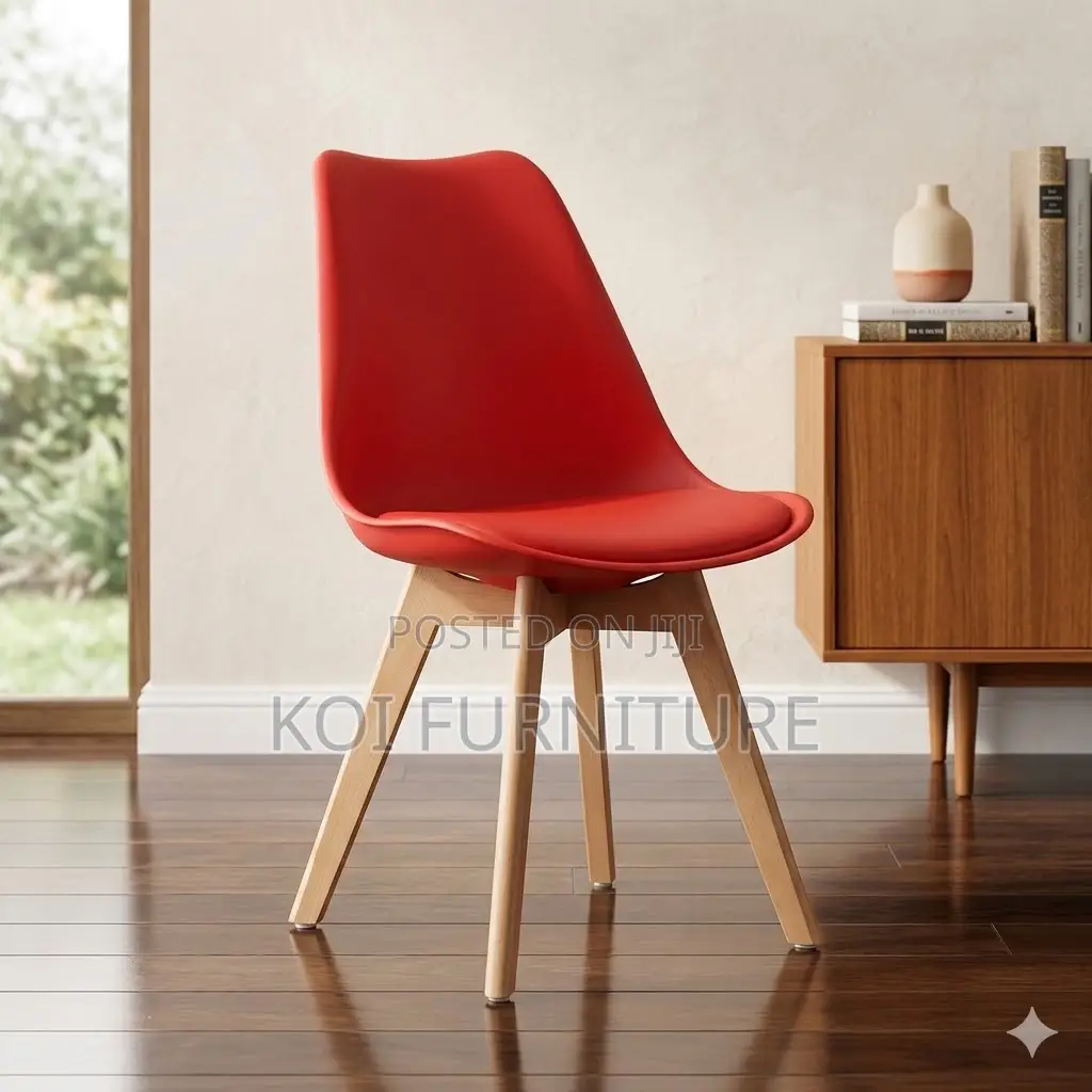Dining Chairs; Dining Eames Chairs With Wooden Legs