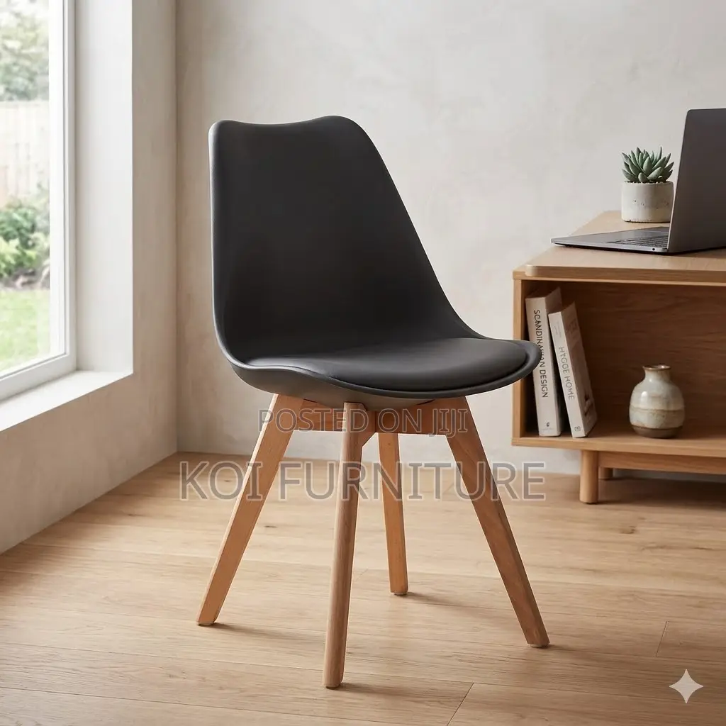 Dining Chairs; Dining Eames Chairs With Wooden Legs