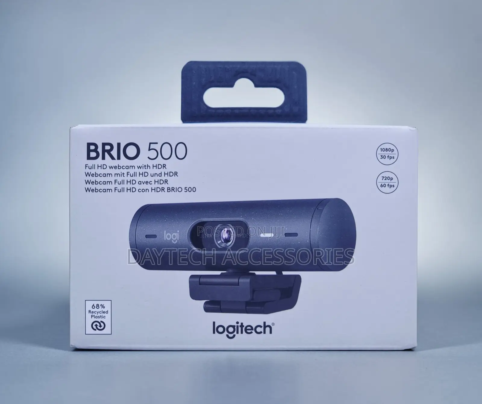This Is a Logitech Brio 500 Full Hd Webcam - Black