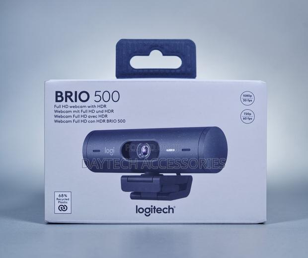 This Is a Logitech Brio 500 Full Hd Webcam - Black