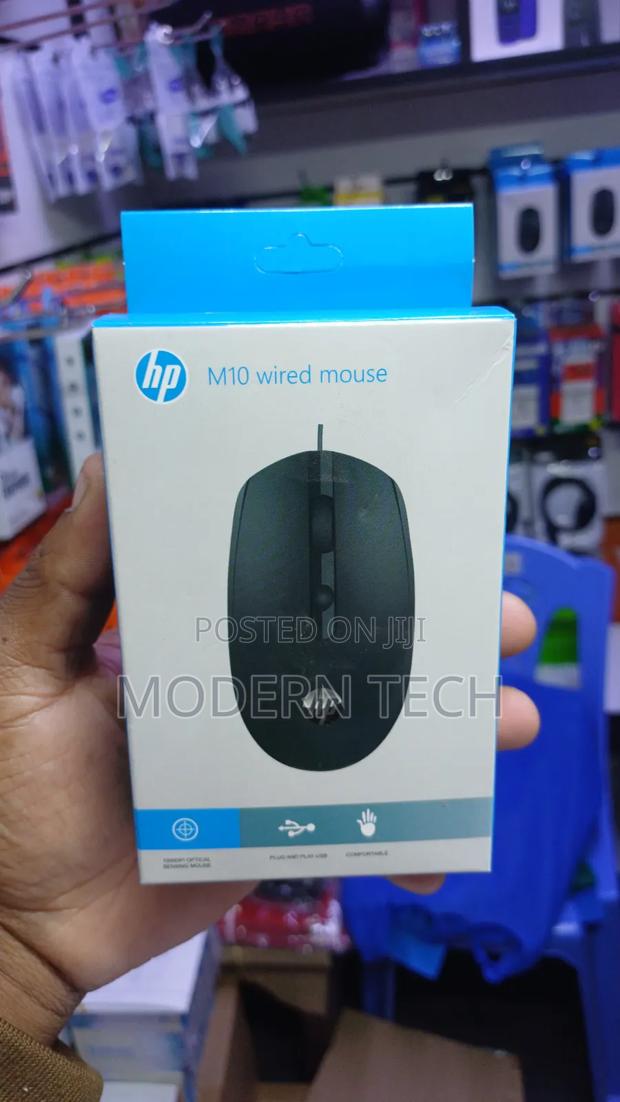 Hp M10 Ergonomic Wired Mouse With Usb Connection