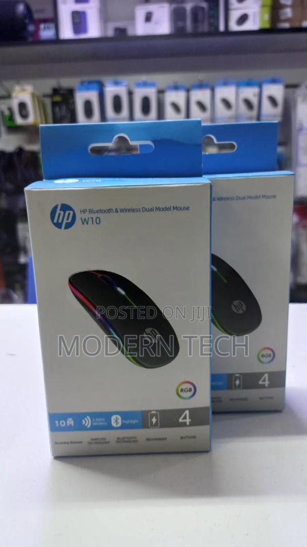 Hp W10 Rechargeable Wireless Bluetooth Mouse – Black