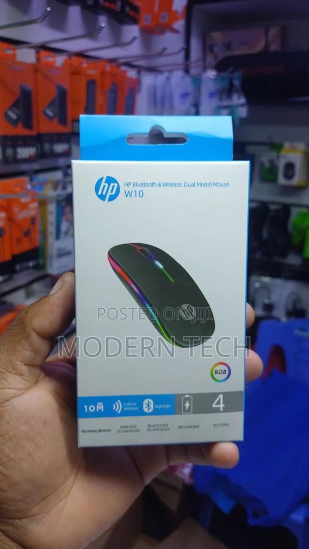 Hp W10 Rechargeable Wireless Mouse With Long Battery Life