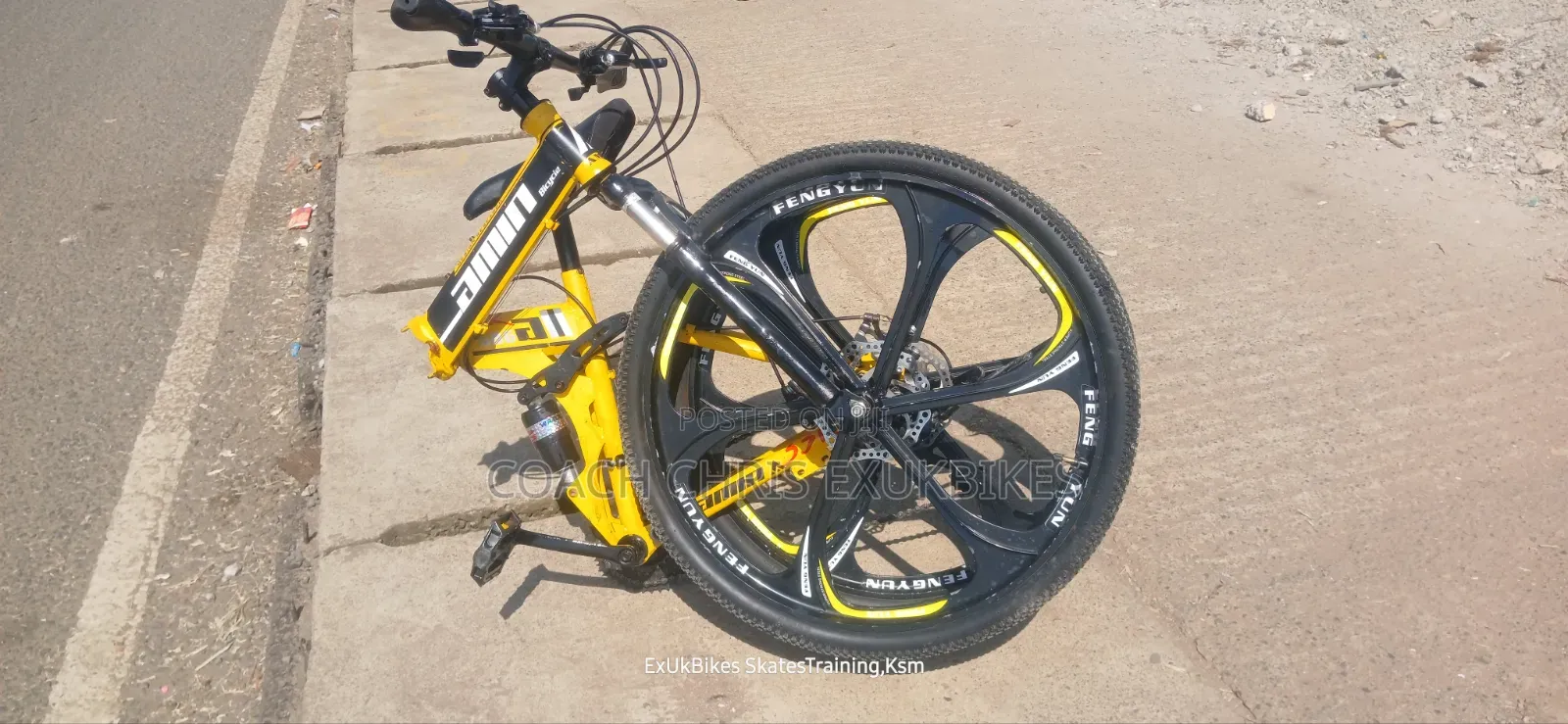 Ex Uk Folding Bike W/ Original Non Breaking Chrome Sports Rims