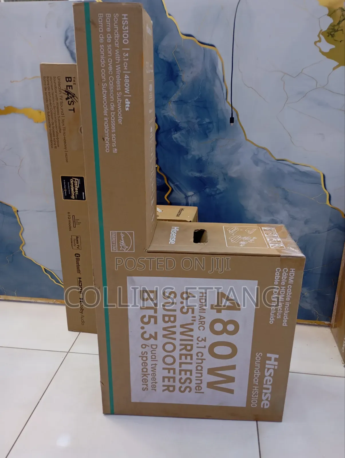 Hisense Hs3100 Soundbar 480w Wireless Subwoofer