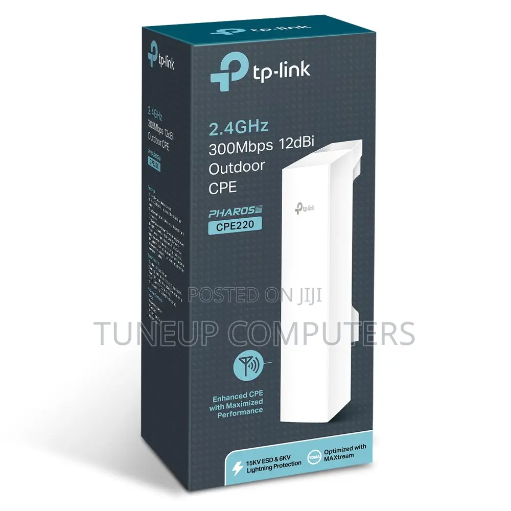 Tp-Link 2.4ghz 300mbps 12dbi Outdoor Cpe - Tl-Cpe220