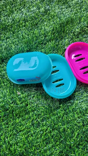 Kenpoly Double-Layer Plastic Soap Dish With Drainage Tray Cover