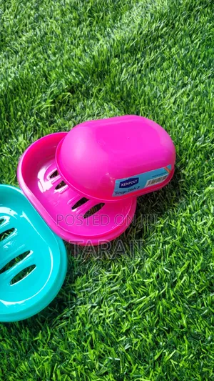 Kenpoly Double-Layer Plastic Soap Dish With Drainage Tray Cover