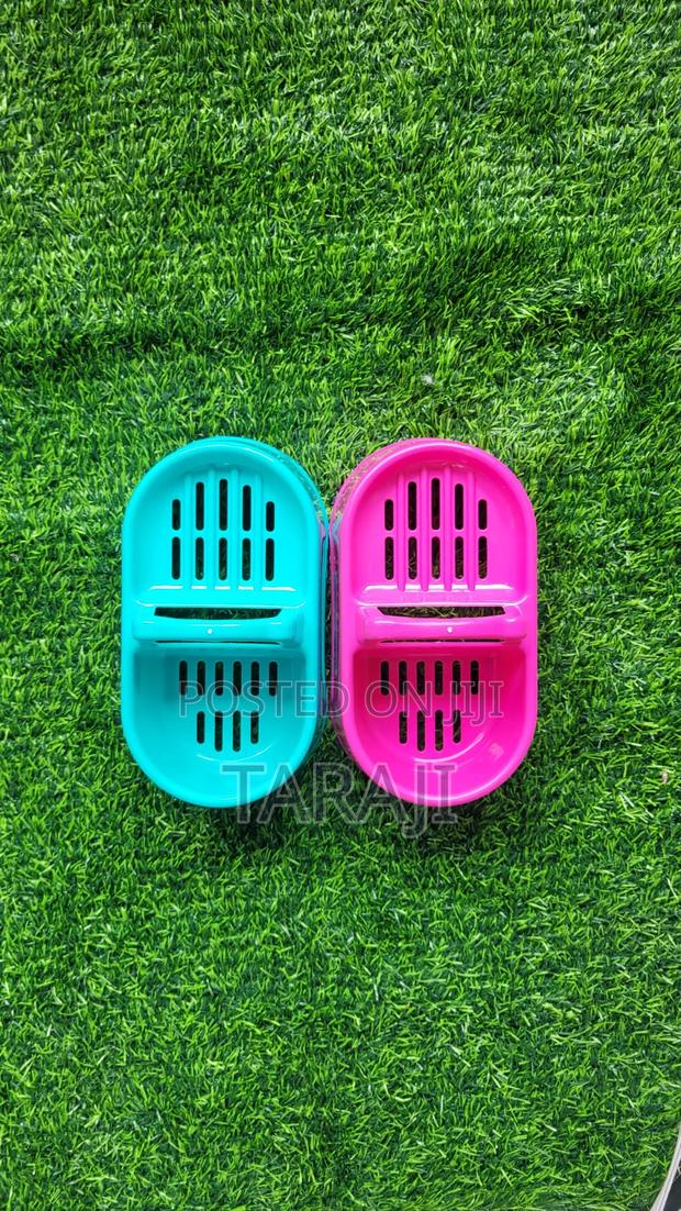 Kenpoly Travel Home Soap Dish Set – Double Layer With Drainer - thumbnail 8