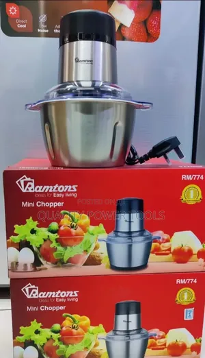 Ramtons Mini Chopper 300w, Rm/774 - Silver
