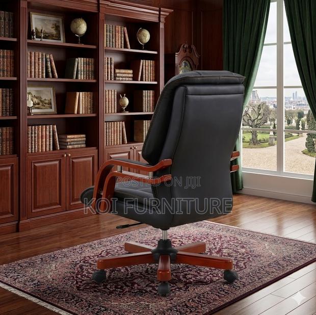 Office Chairs; Leather Executive Ceo Office Recliner Chair - thumbnail 3
