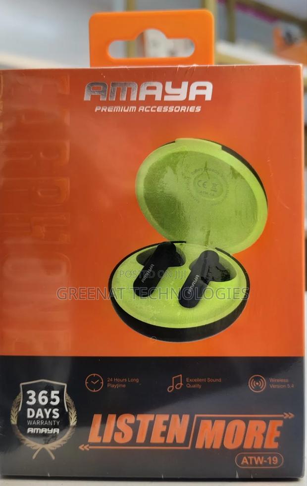 Amaya Atw-19 Wireless Earbuds – Bluetooth 5.3, Deep Bass