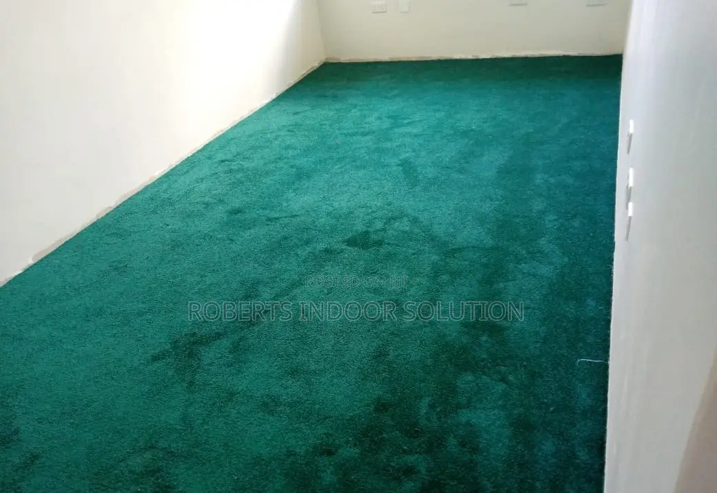 Sage Green Saxony Fitted Carpet