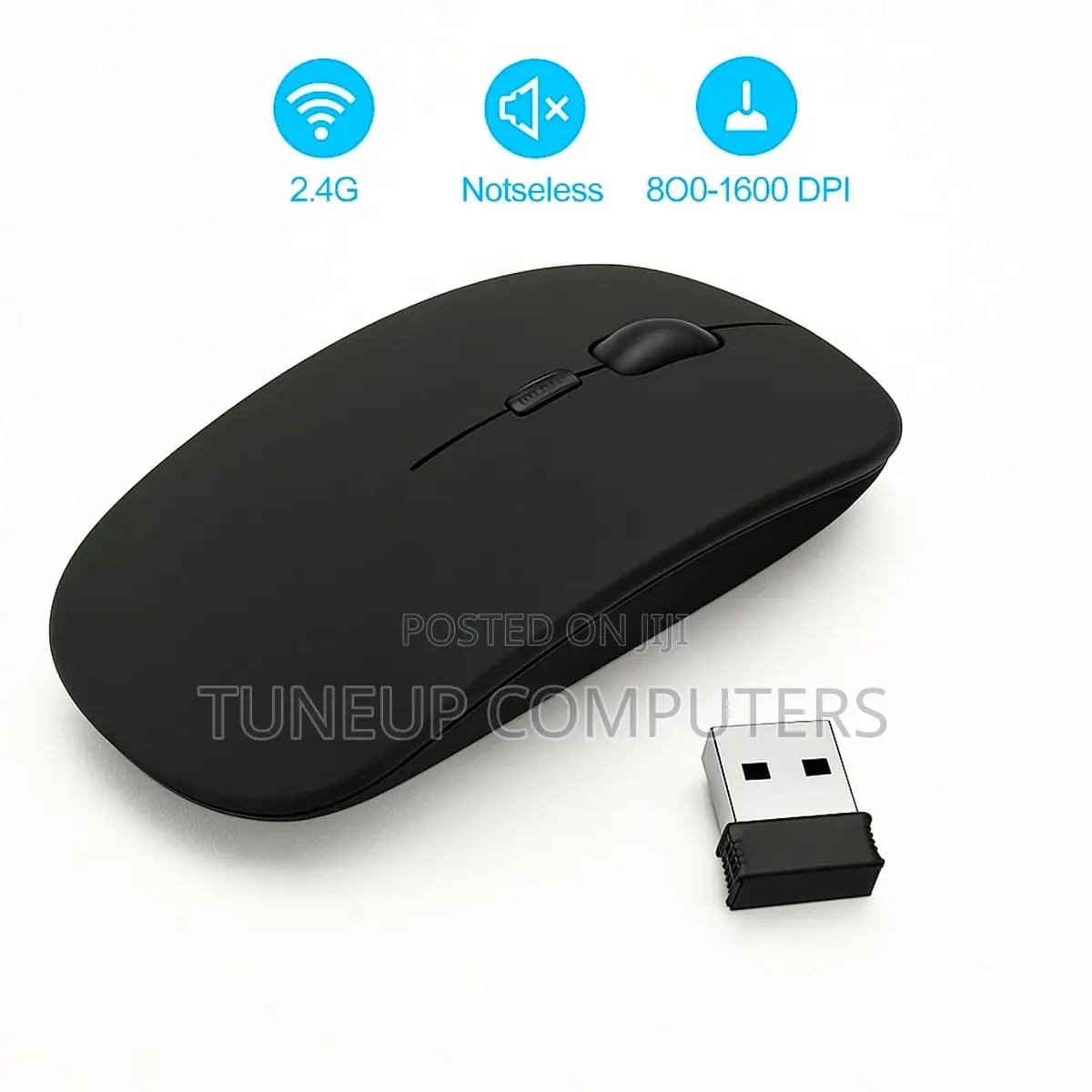 Wireless Silent Mouse S1000 Black - 3cy46pa