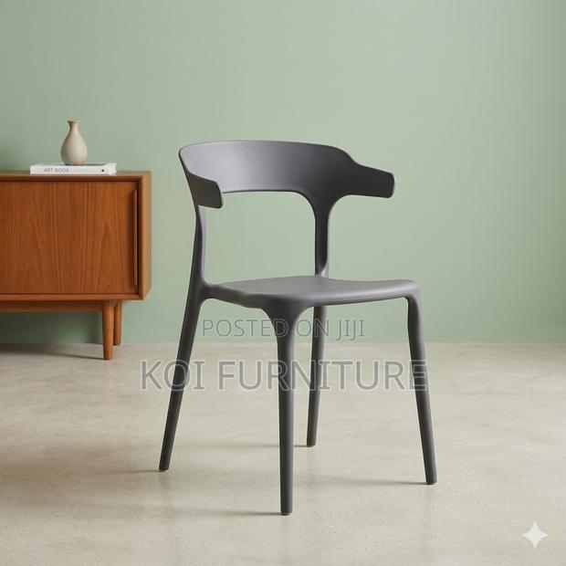 Dining Chairs; Plastic Dining Armless Chairs - thumbnail 2