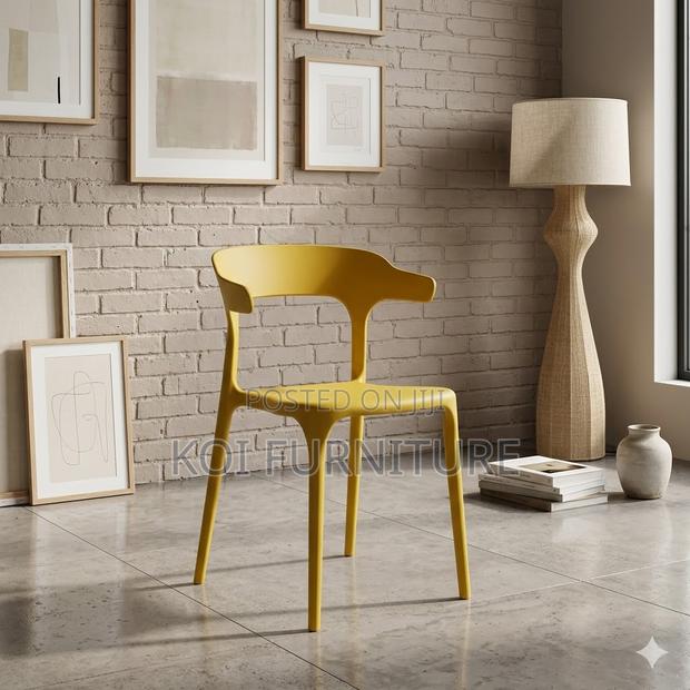 Dining Chairs; Plastic Dining Armless Chairs - thumbnail 3