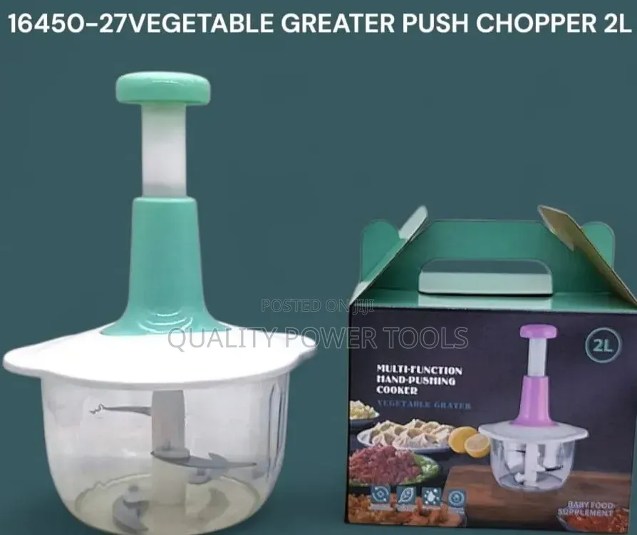  16450-27 Vegetable Grater Push Chopper – 2 Litres