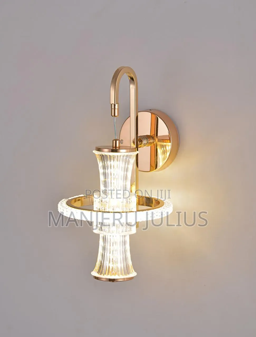 Golden Scone Wall Light