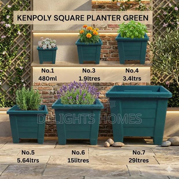 Kenpoly Square Planter 3.5l_b - thumbnail 2