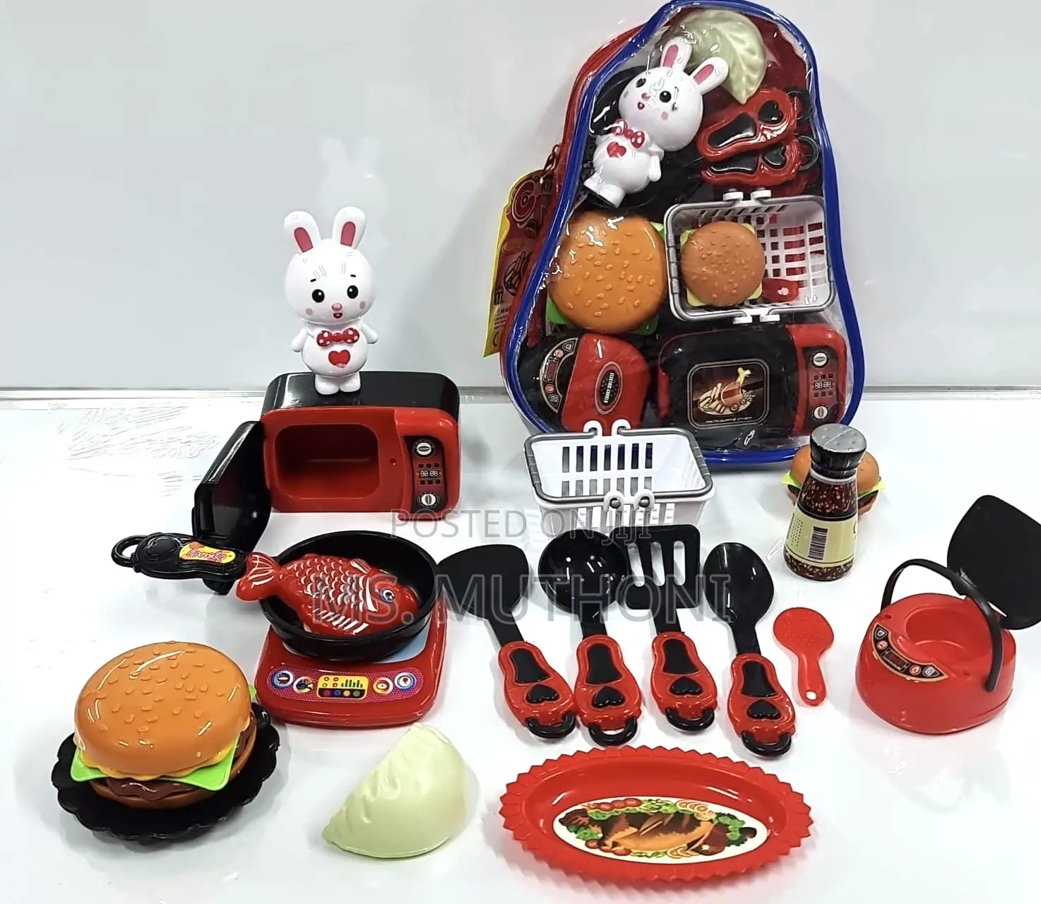 Portable, Backpack-Style Toy Kitchen Set