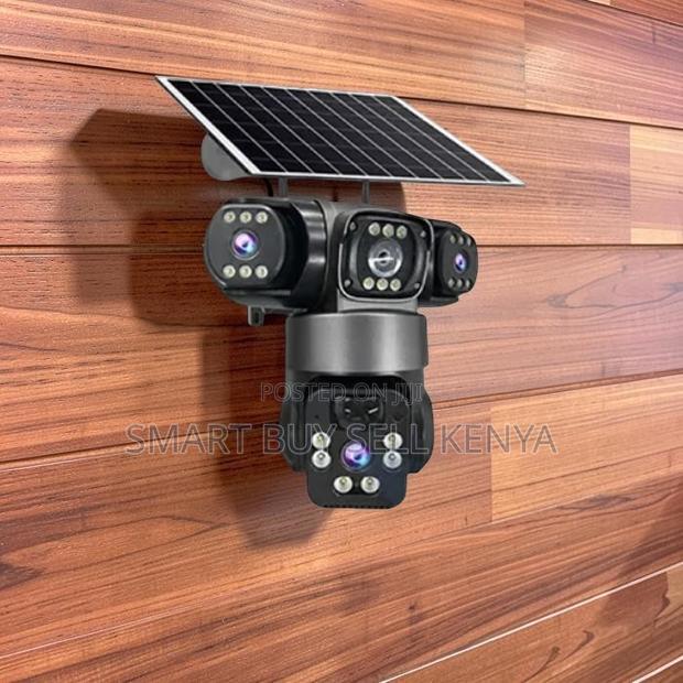 Auto Rotating 20mp Ultra Hd 4g PTZ Triple Lens Solar Camera