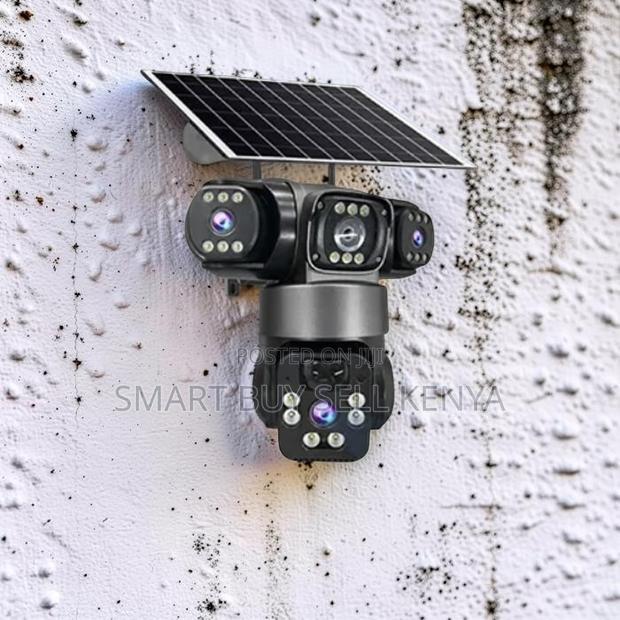 Pir Human Detection 4g PTZ Triple Lens Solar Outdoor Security Camera