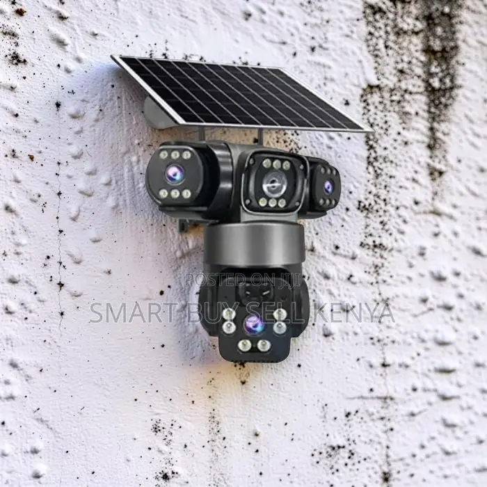 Pir Human Detection 4g PTZ Triple Lens Solar Outdoor Security Camera