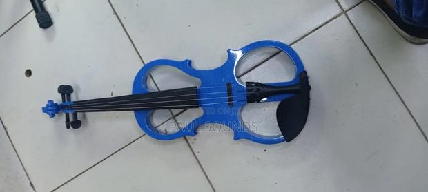 4/4 Full Size Open-Frame Electric Violin - Metallic Blue