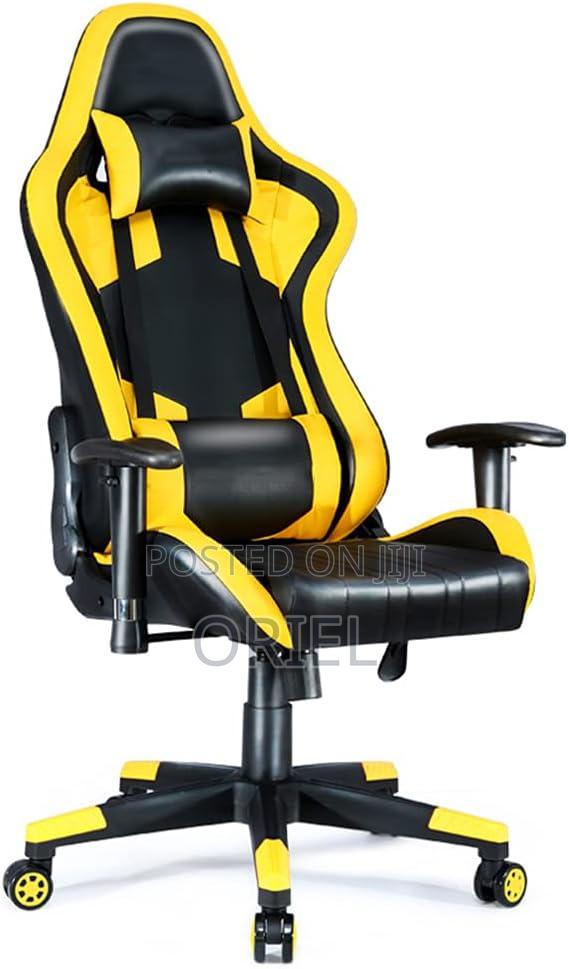 Gaming Chair : Leather Padded Executive Home Office Gaming Chair - thumbnail 3