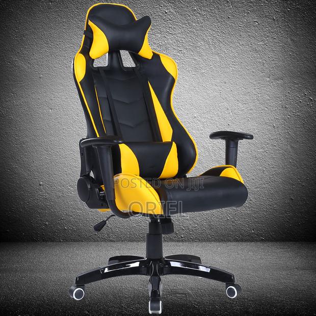Gaming Chair : Leather Padded Executive Home Office Gaming Chair - thumbnail 7