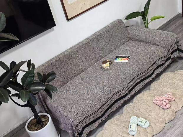 Reversible Chenille Sofa Cover | Anti Scratch | 7 Seater - thumbnail 5