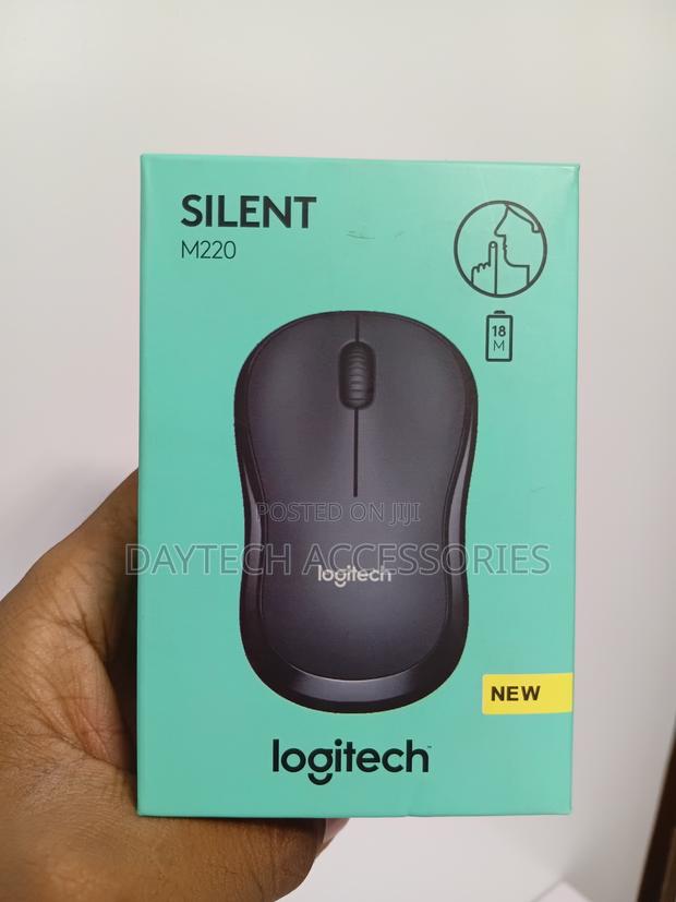 Logitech M220 Silent Wireless Mouse Ultra-Quiet Compact Long - Black - thumbnail 3