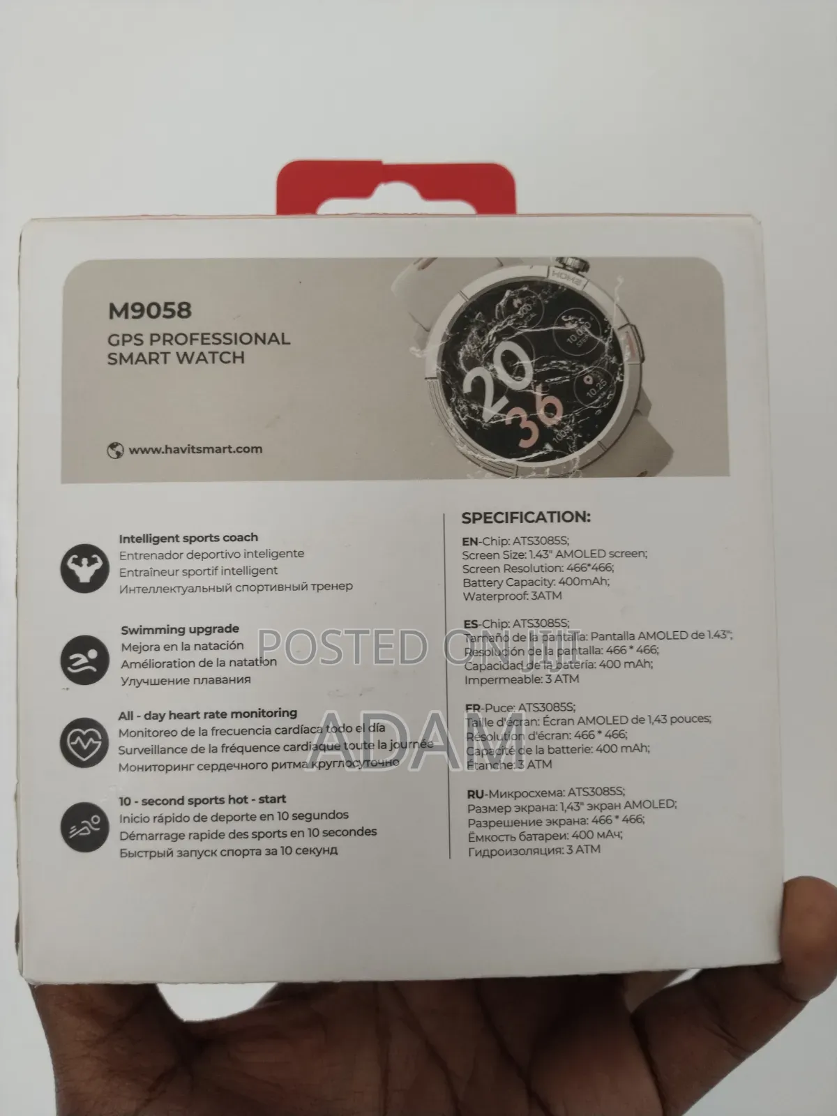 Havit M9058 Professional GPS Smart Watch