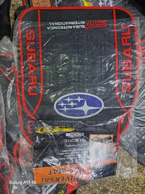 Subaru Mats With Red Trim Outline 5pc Mats