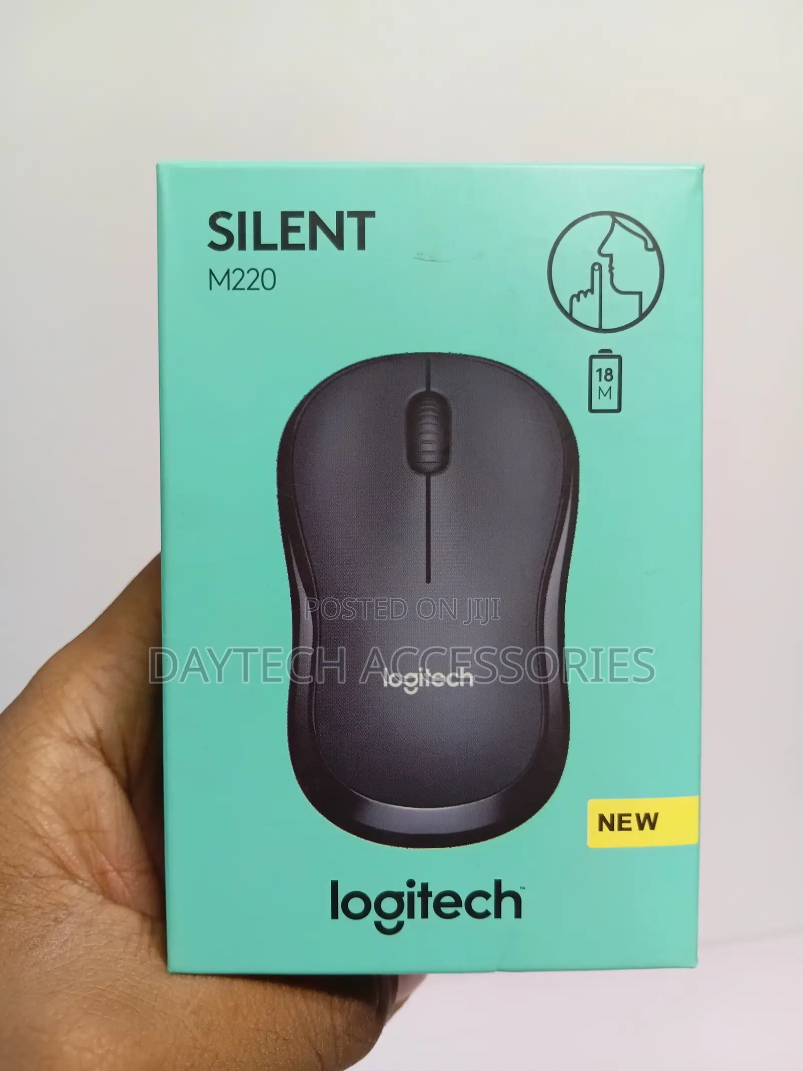 Logitech M220 Silent - Black - 2.4ghz - Emea