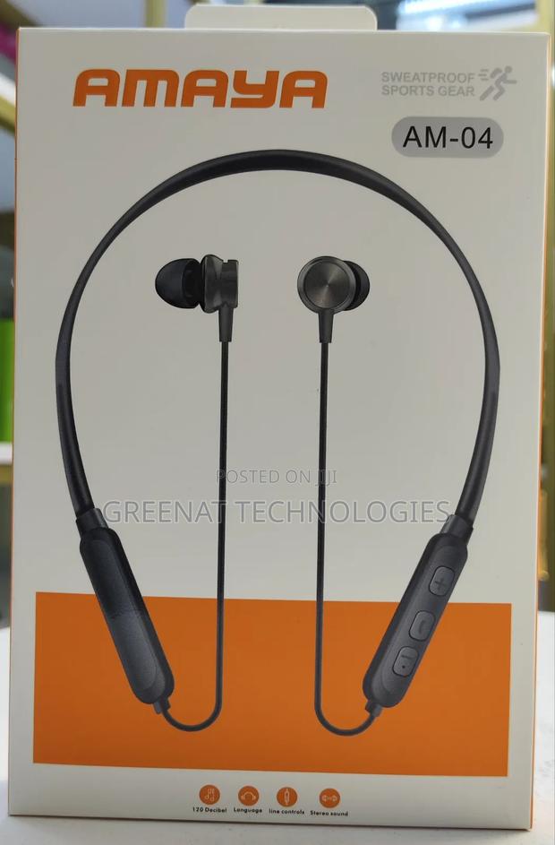 Amaya Am-04 Sweatproof Sports Gear Necklace Earphone
